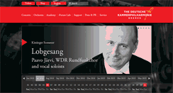 Desktop Screenshot of kammerphilharmonie.com