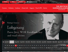 Tablet Screenshot of kammerphilharmonie.com